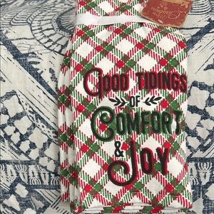 Plaid Holiday Kitchen Towels